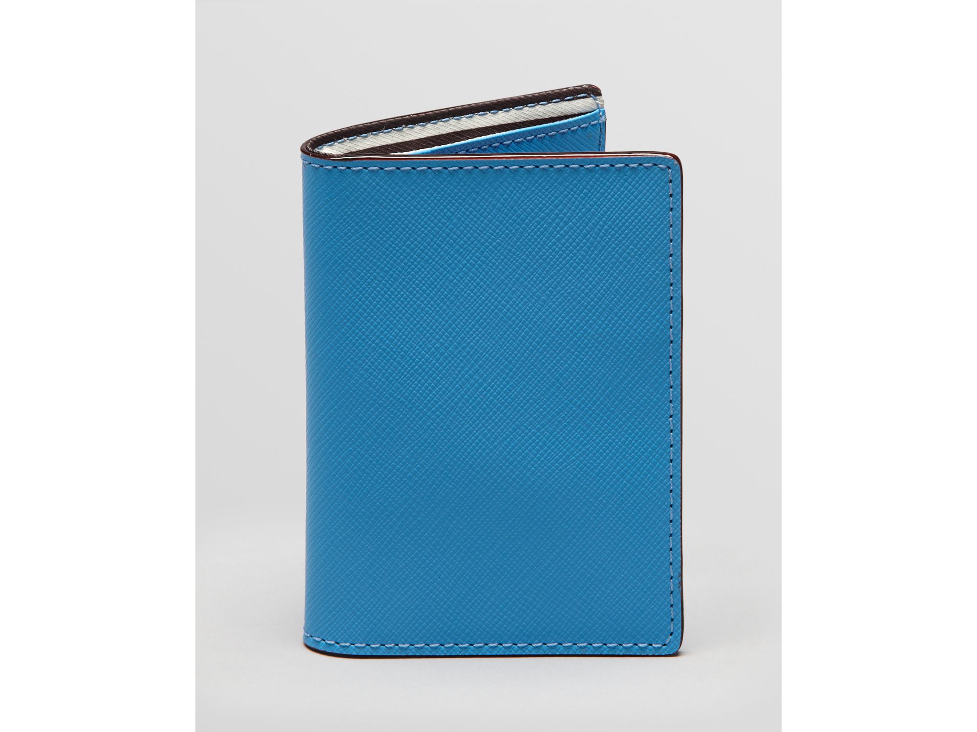 Lyst - Jack Spade Vertical Flap Leather Bifold Wallet in Blue for Men