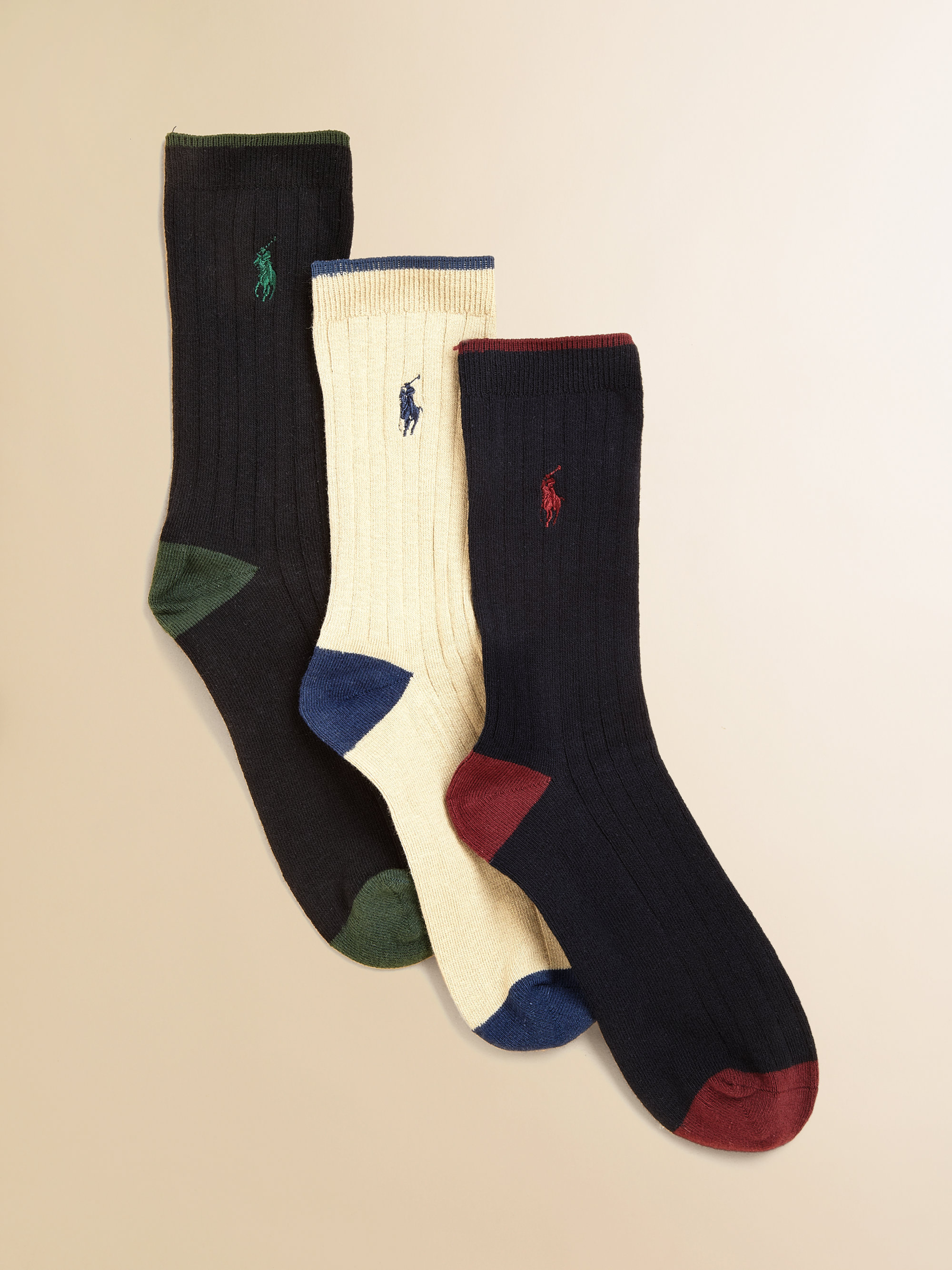 Ralph Lauren Boys Dress Socks 3pack in Multicolor for Men (assorted) | Lyst
