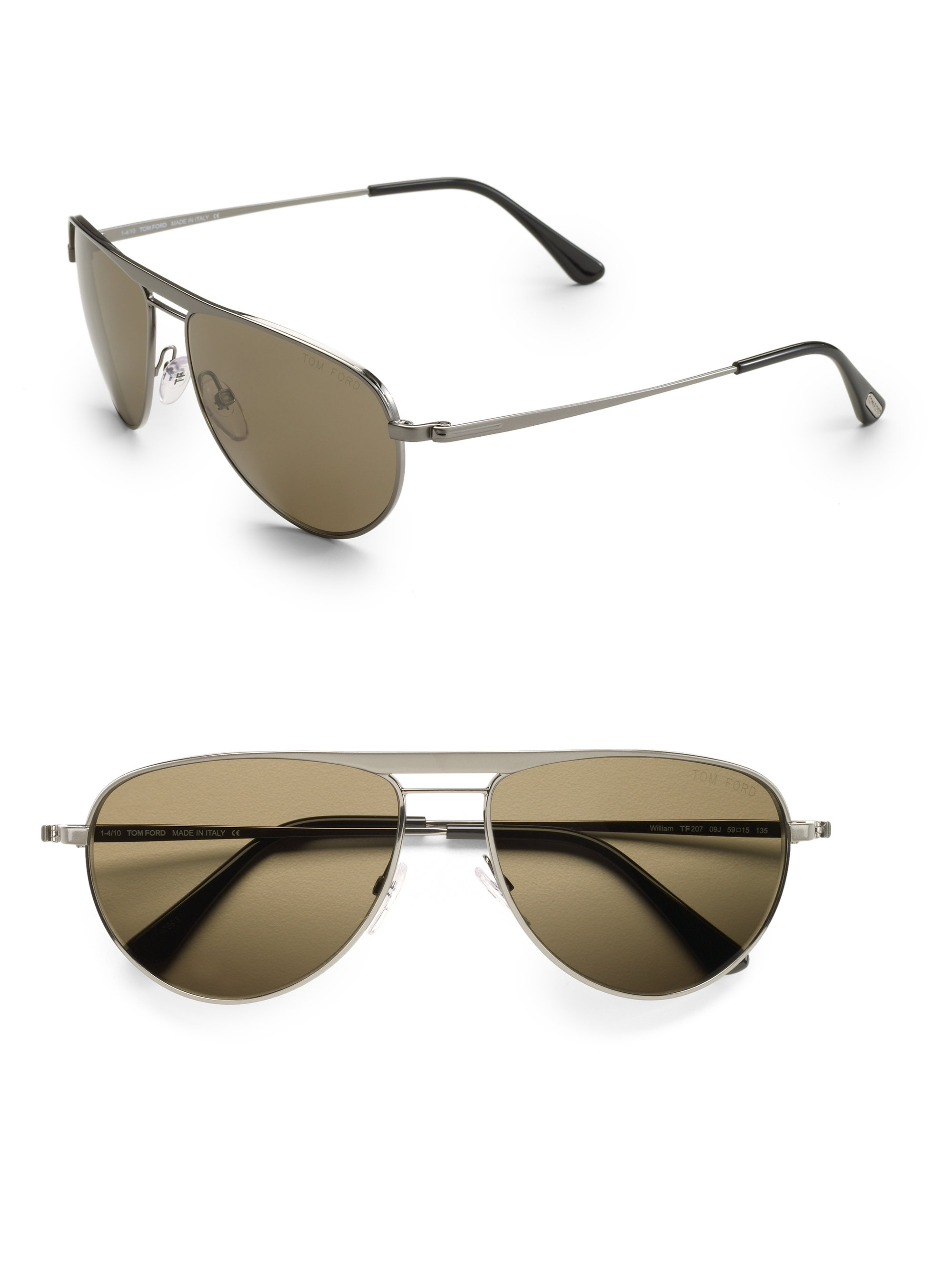 Lyst Tom Ford William Aviator Sunglasses In Brown For Men