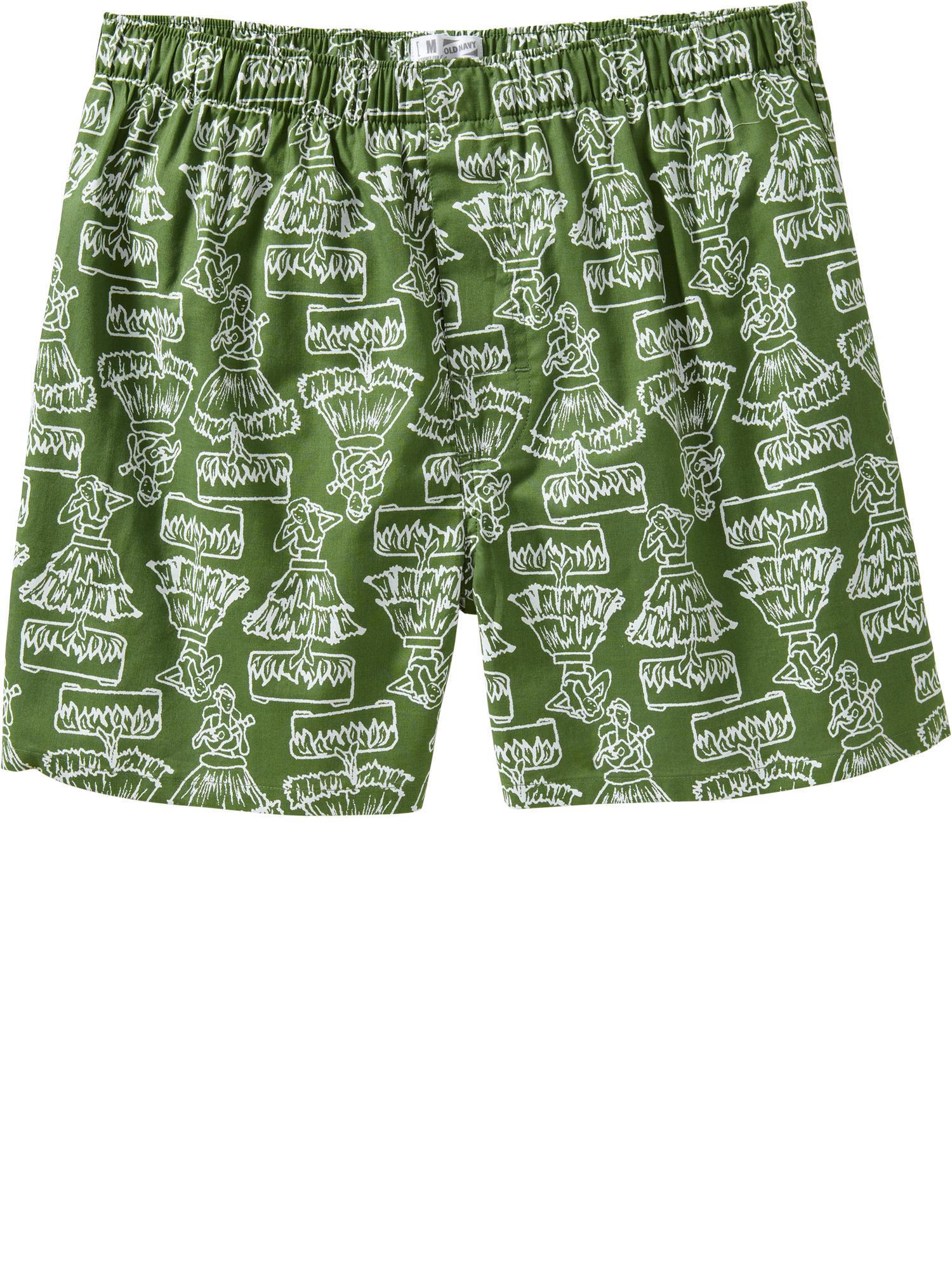 Old Navy Noveltyprint Boxers in Green for Men (hula girl) | Lyst