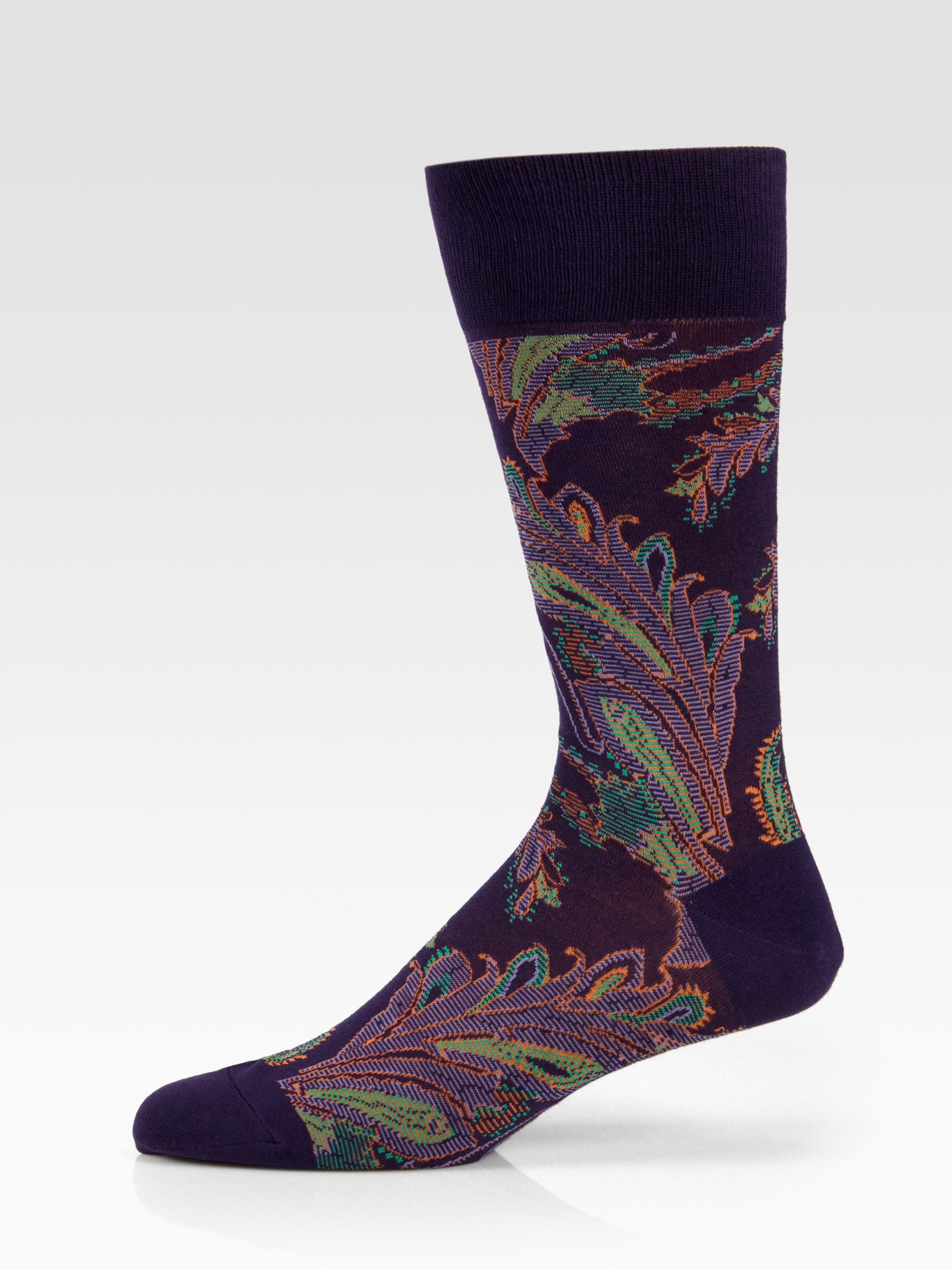 Polo Ralph Lauren Wild Paisley Socks in Purple | Lyst