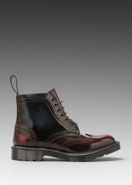 Dr. Martens Anthony Brogue Boot in Cherry Redpurplenavy in Multicolor ...