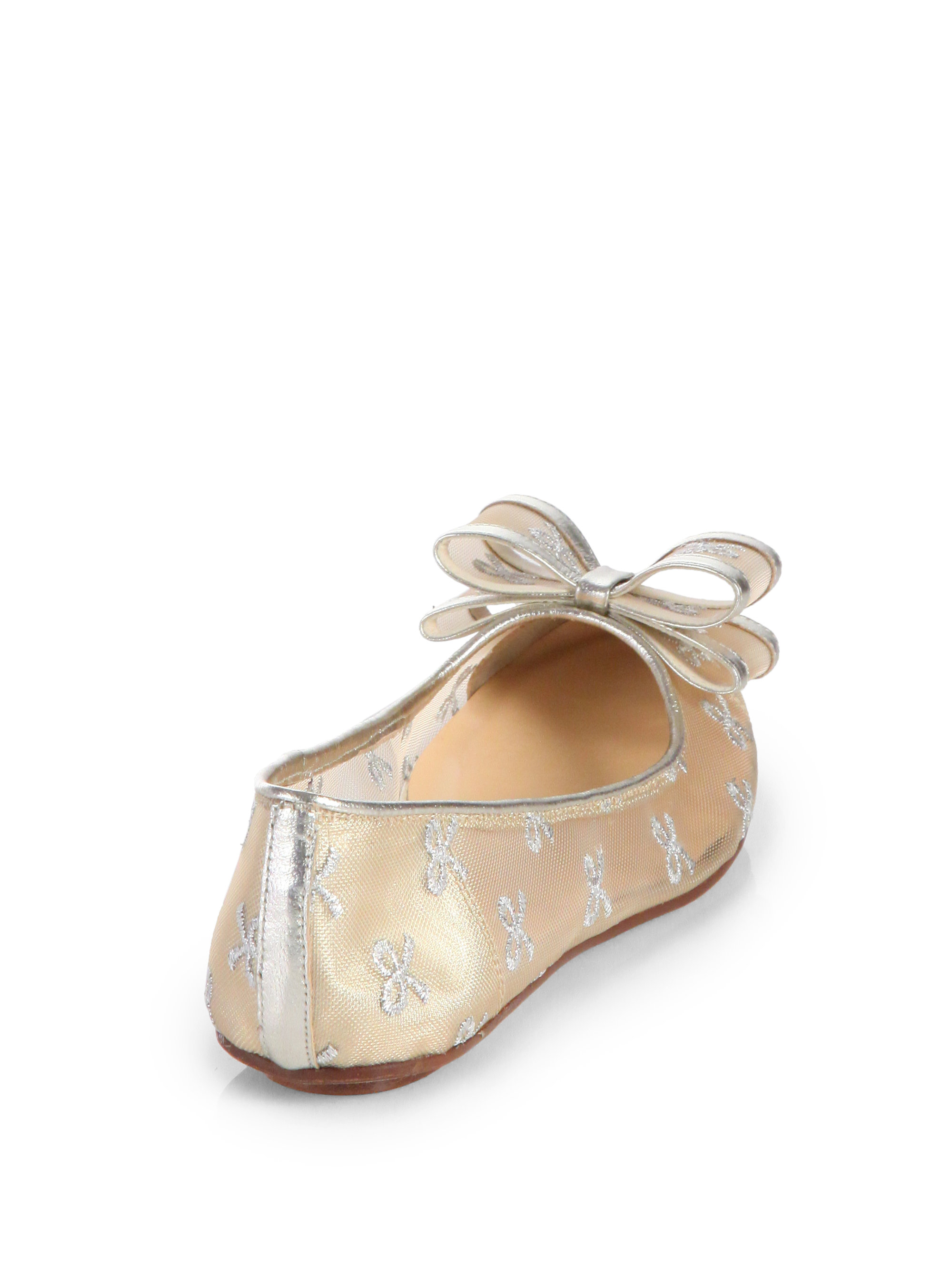 anny mesh bow flat