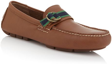 Polo Ralph Lauren Boat Shoe in Brown for Men (denim) | Lyst