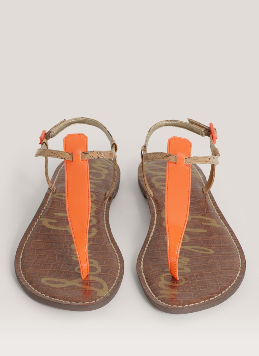 sam edelman orange sandals