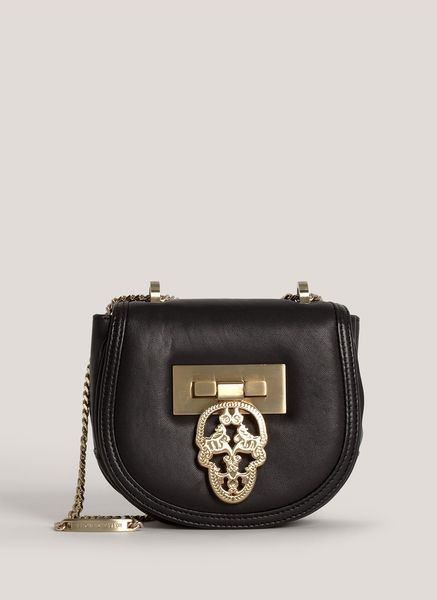 Thomas Wylde Medieval Mini Leather Crossbody Bag in Black | Lyst