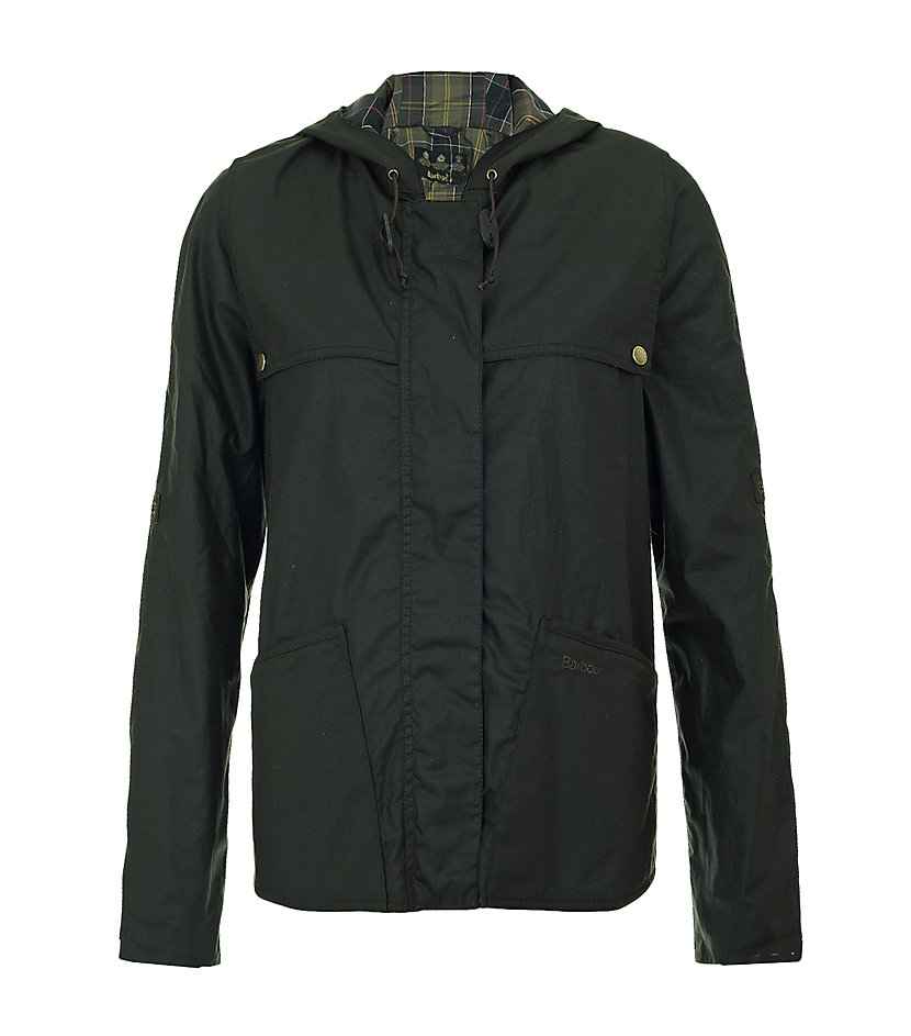 Barbour Heron Cape Jacket in Green (olive) | Lyst
