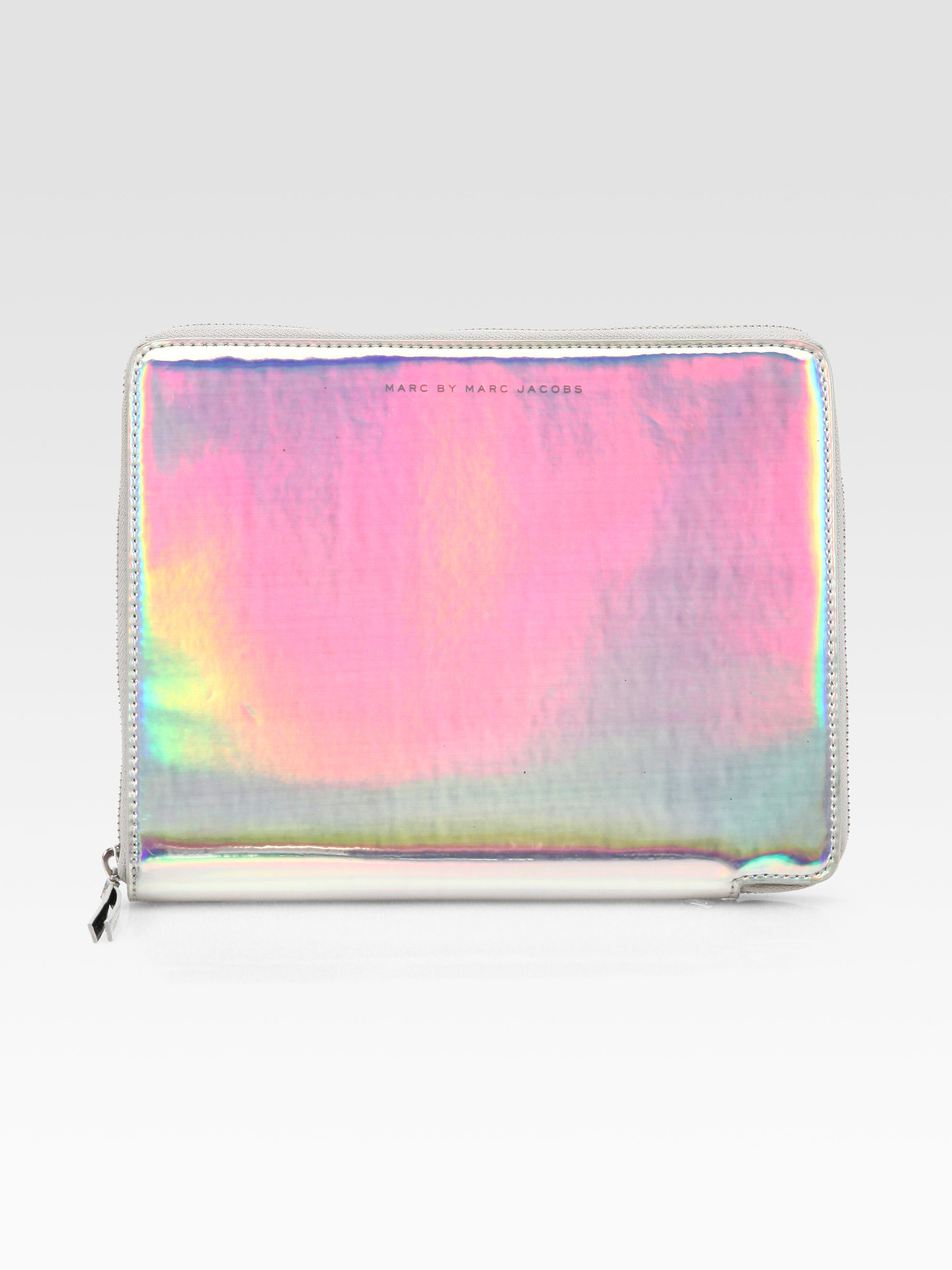 Lyst - Marc By Marc Jacobs Techno Holographic Leather Tablet Case in Metallic