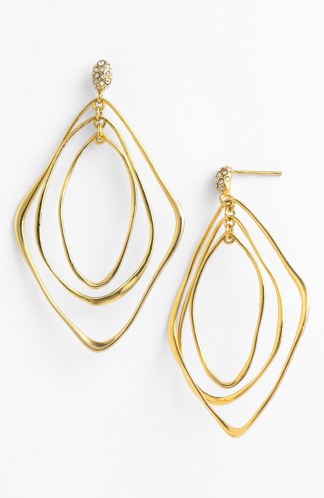 Alexis Bittar Miss Havisham Liquid Gold Orbiting Drop Earrings in Gold ...