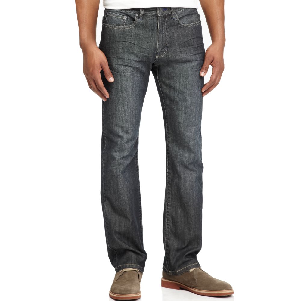 Kenneth Cole Reaction Indigo Straight Fit Jeans in Blue for Men (indigo ...
