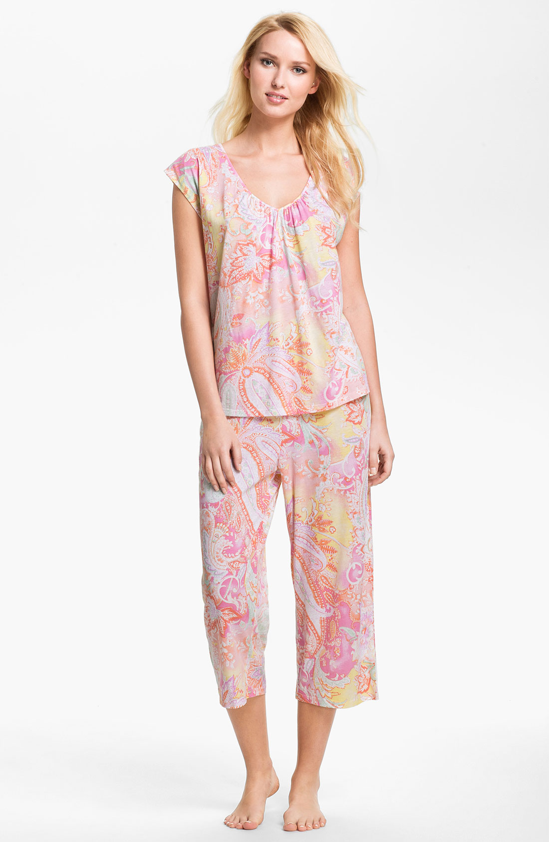 Lauren By Ralph Lauren Sleepwear Paisley Pattern Pajamas in Pink (pink ...