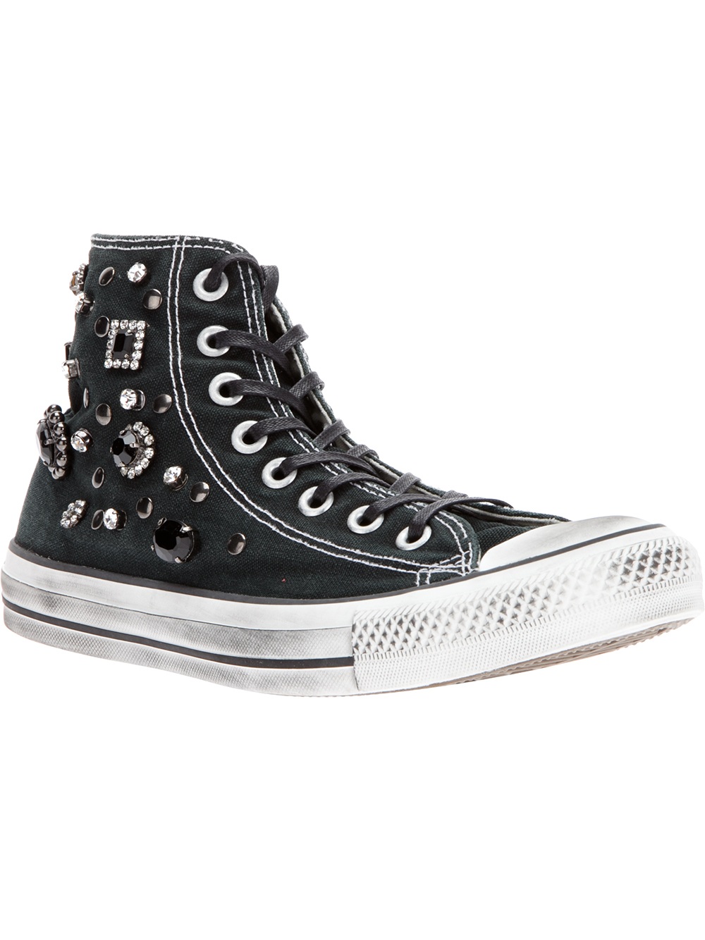 Converse Gem Embellished Sneaker in Black Lyst