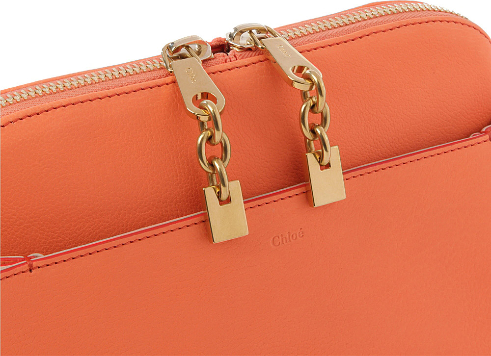 Chlo Lucy Small Shoulder Bag in Orange (orange fizz) | Lyst