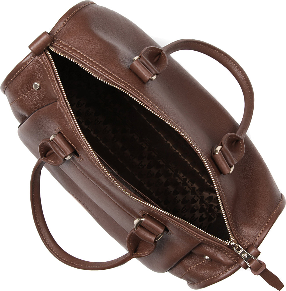 Longchamp Balzane Bowling Bag In Brown Lyst Gallery