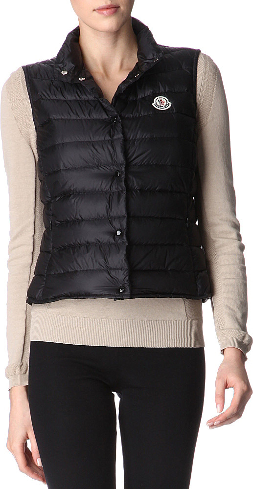 moncler liane gilet in black moncler liane gilet in black