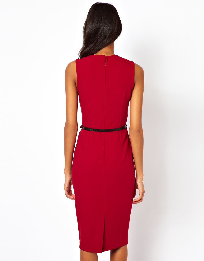 sleeveless pencil gown