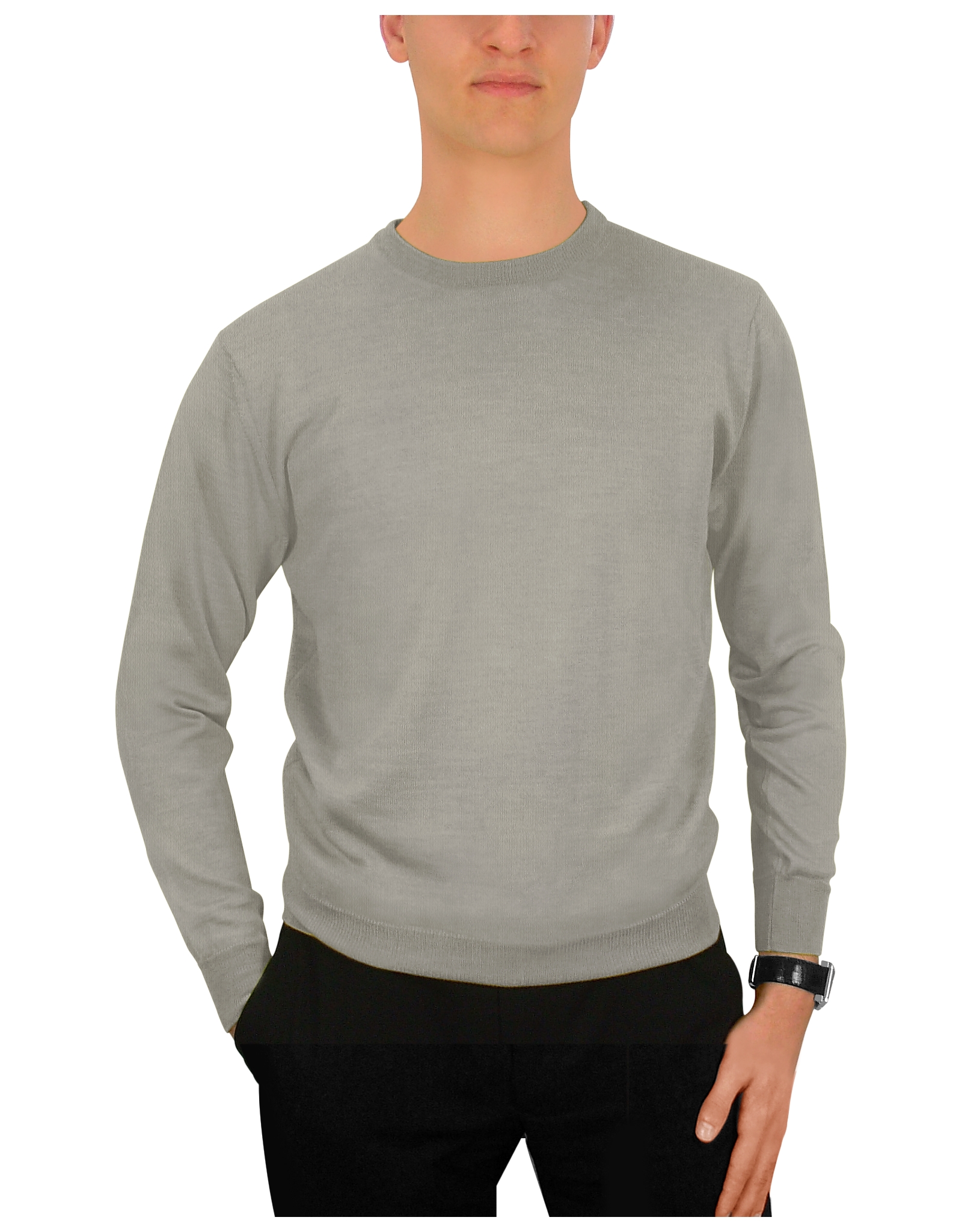 Mens Sweater V Neck Long Sleeve Slim Fit Knitwear No