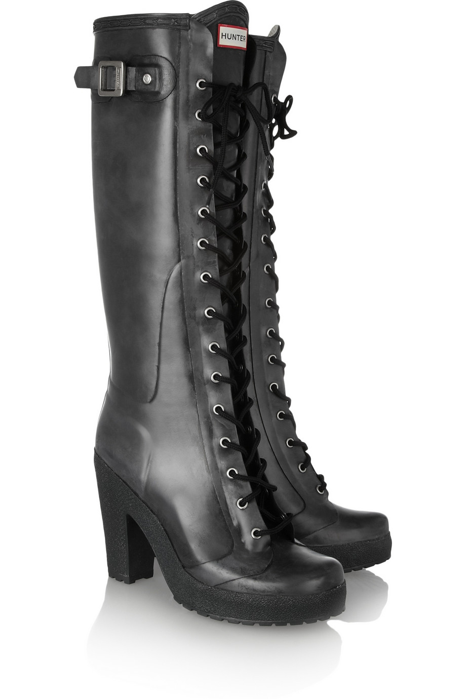 platform wellington boots