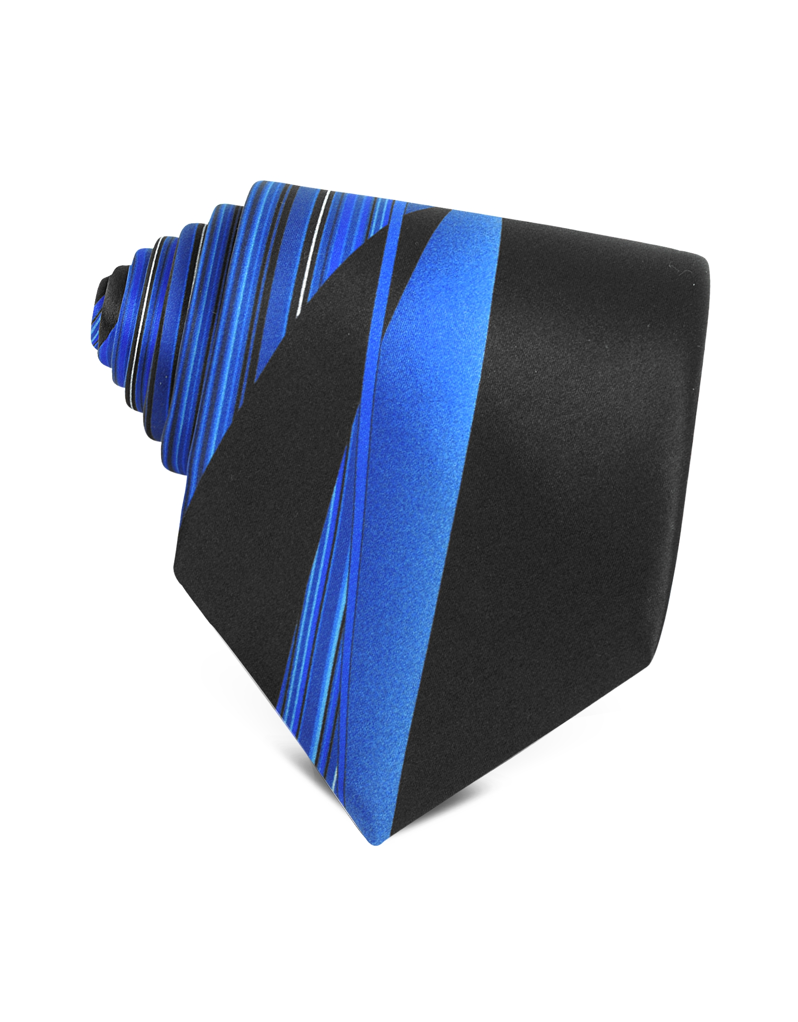 pleated silk tie