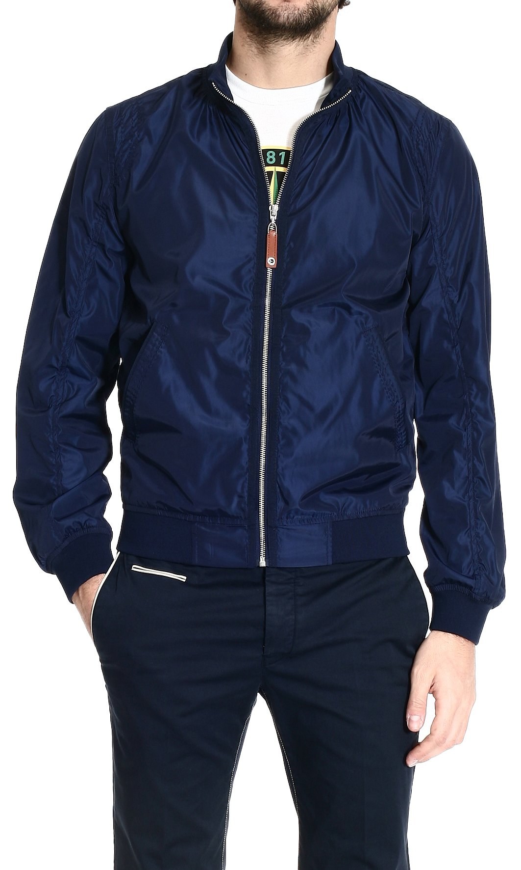 Roberto Cavalli Jacket Nylon Bomber Jacket in Blue for Men (bleu) | Lyst