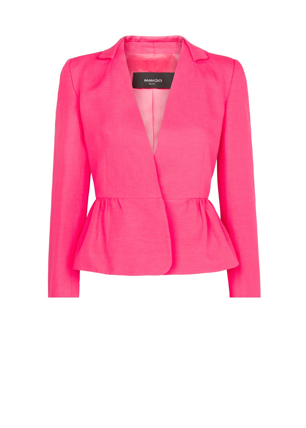 Lyst - Mango Peplum Blazer in Pink