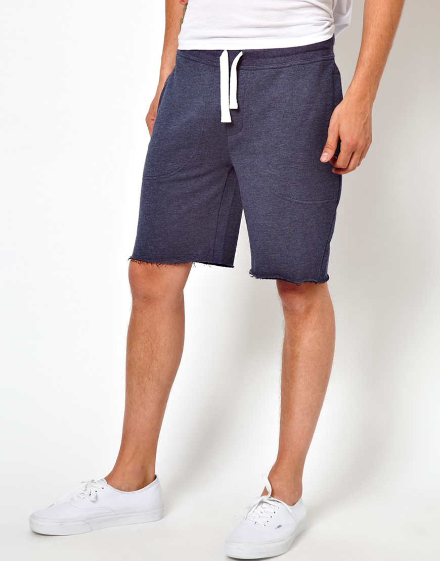 Lyst - Asos Jersey Shorts with Contrast Pocket in Blue for Men