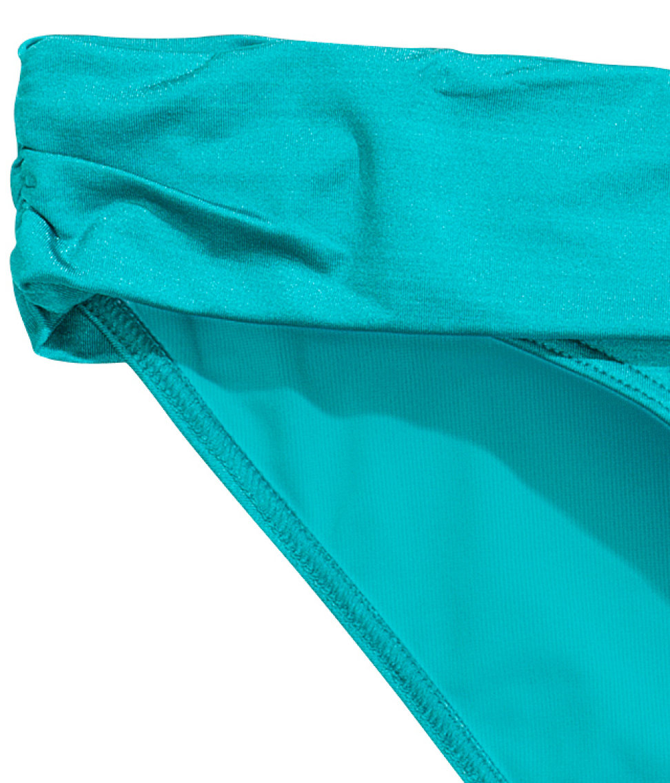 Turquoise bathing suit bottoms