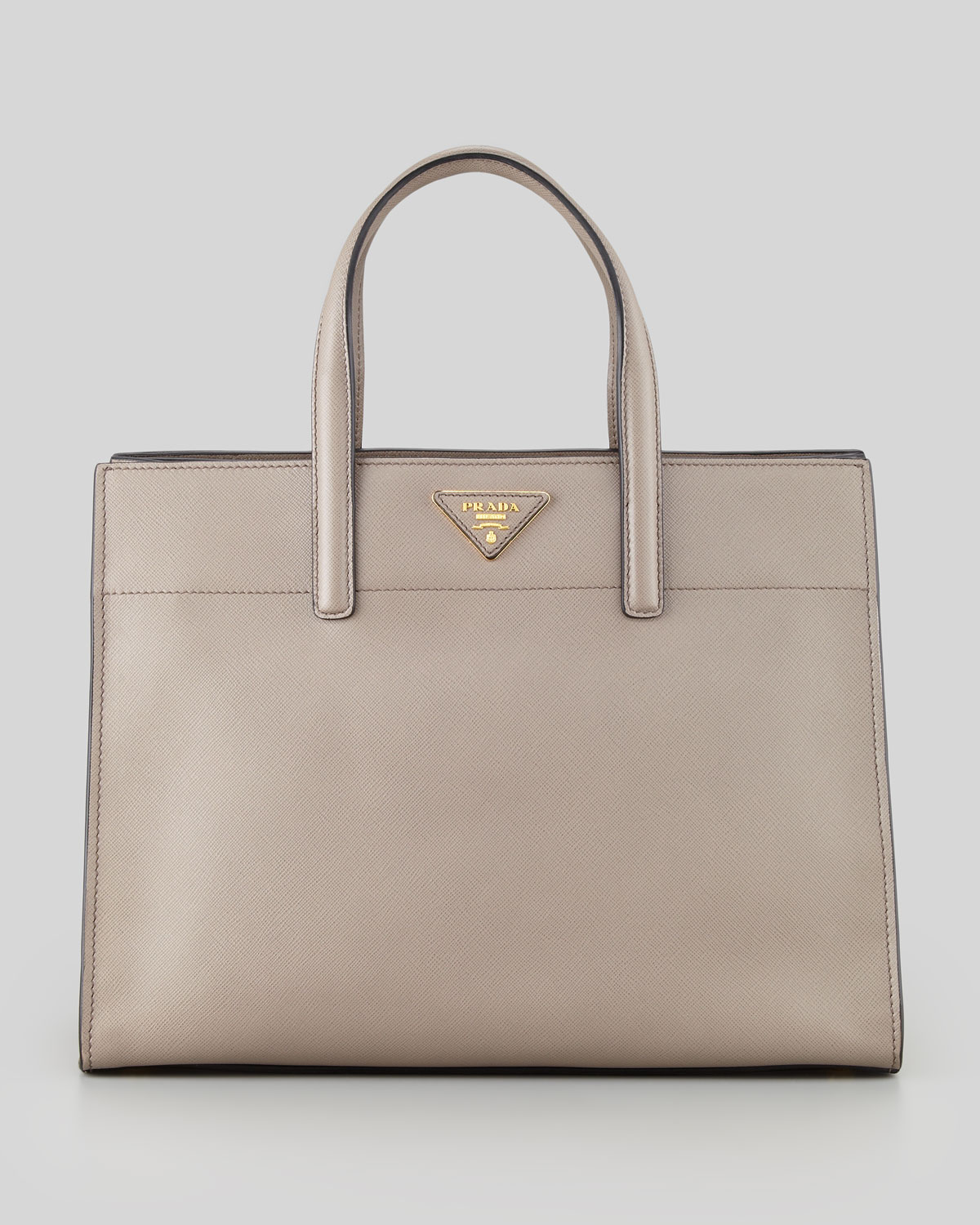 gray prada tote