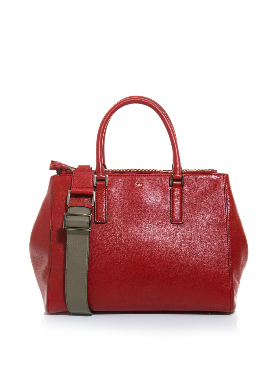 Anya Hindmarch Ebury Tote in Red | Lyst