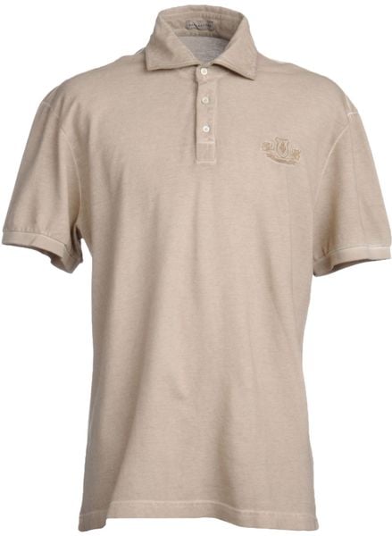 Ballantyne Polo Shirts in Beige for Men | Lyst