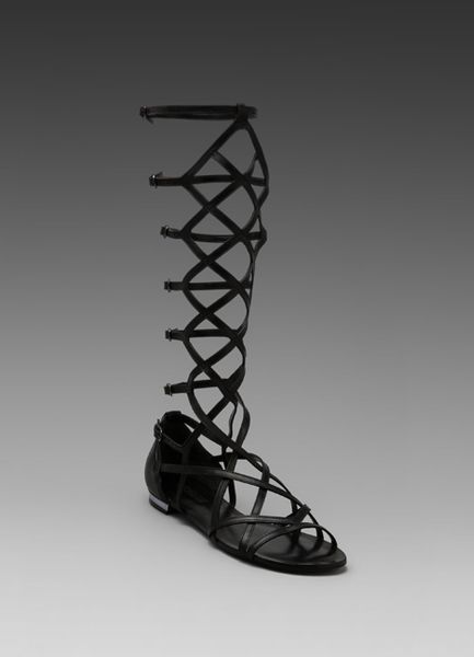 Schutz Charlotte Anne Gladiator Sandal in Black in Black | Lyst