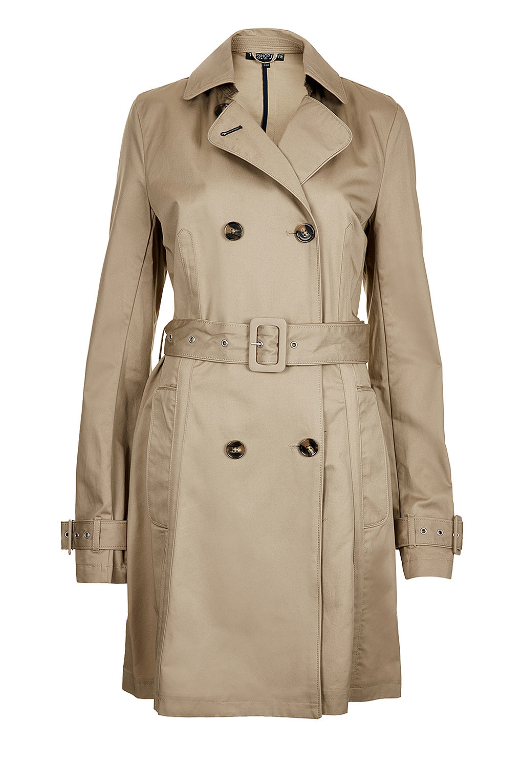 Lyst - Topshop Petite Unlined Trench Coat in Natural