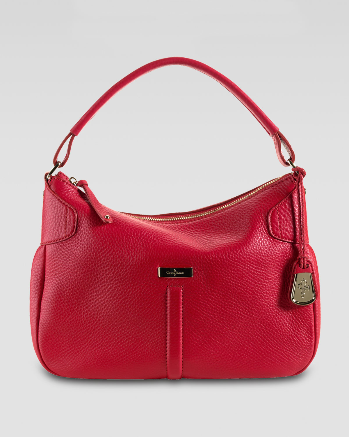 Cole haan Rounded Hobo Bag Small in Red | Lyst