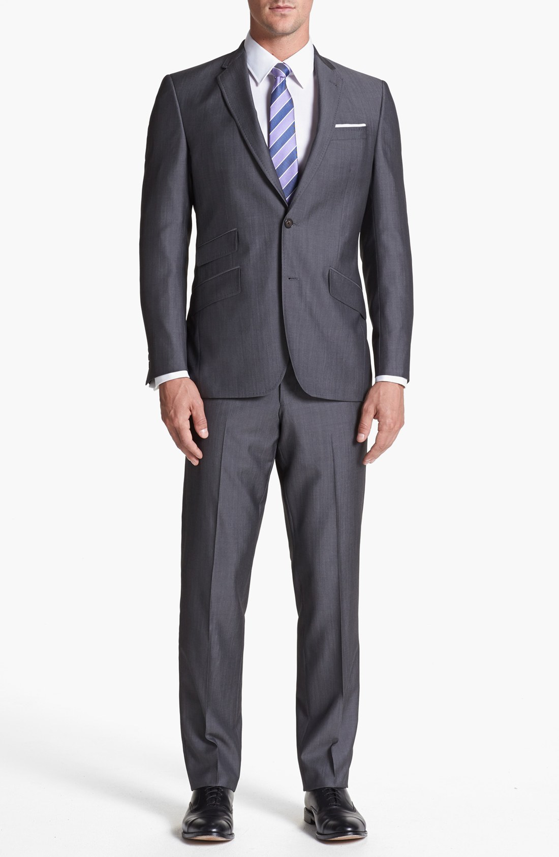 Ted Baker Jim Grey Wool Suit in Gray for Men (grey) | Lyst