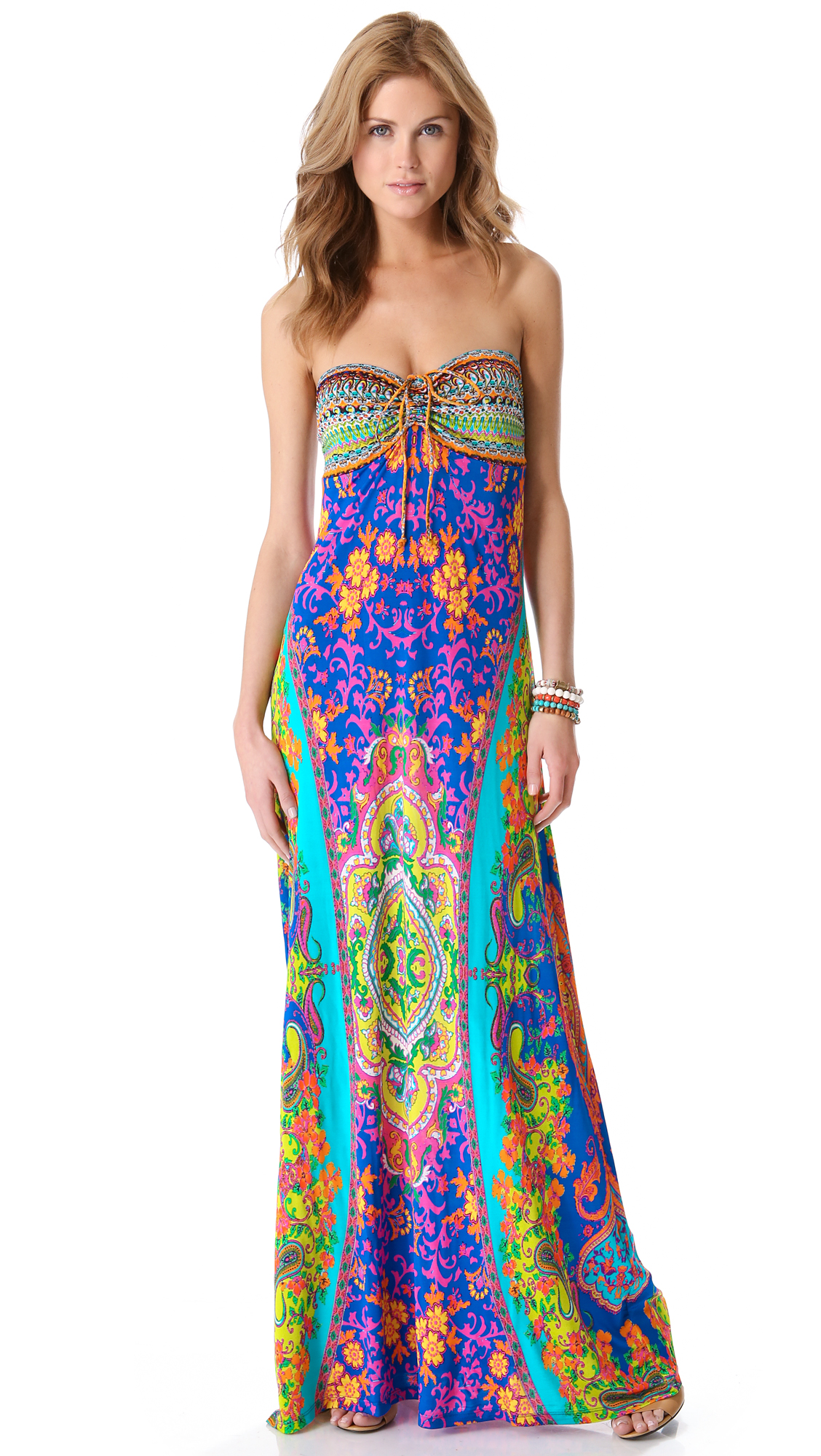 Lyst - Camilla Drawstring Cover Up Maxi Dress