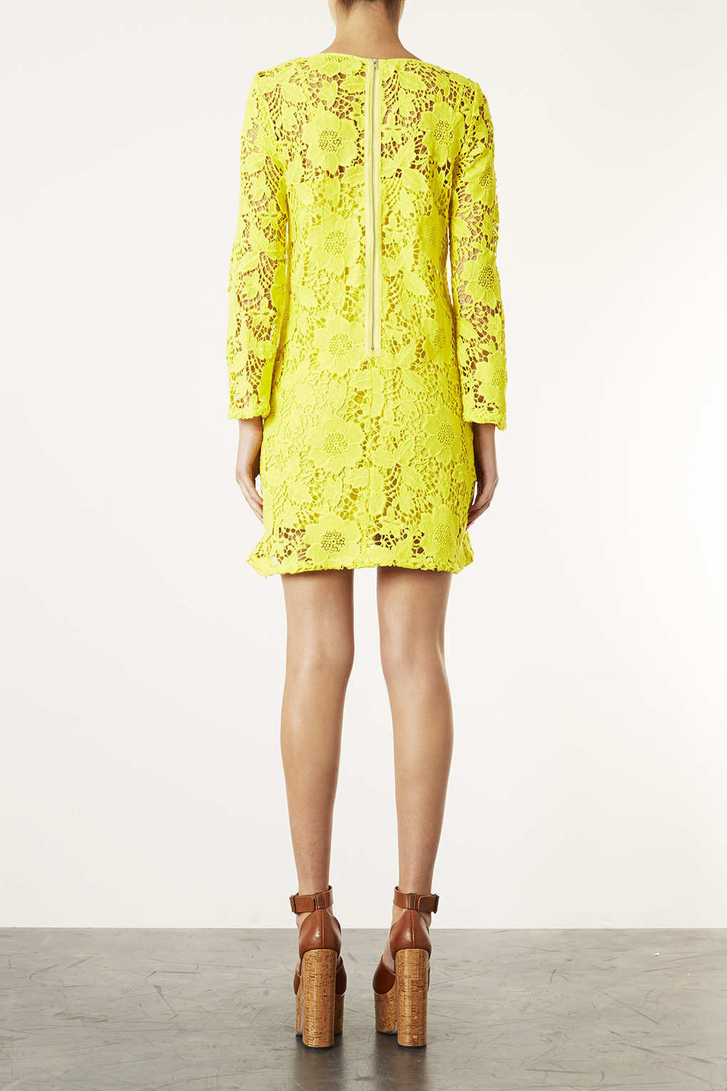 Neon yellow shift dress Neon yellow shift dress