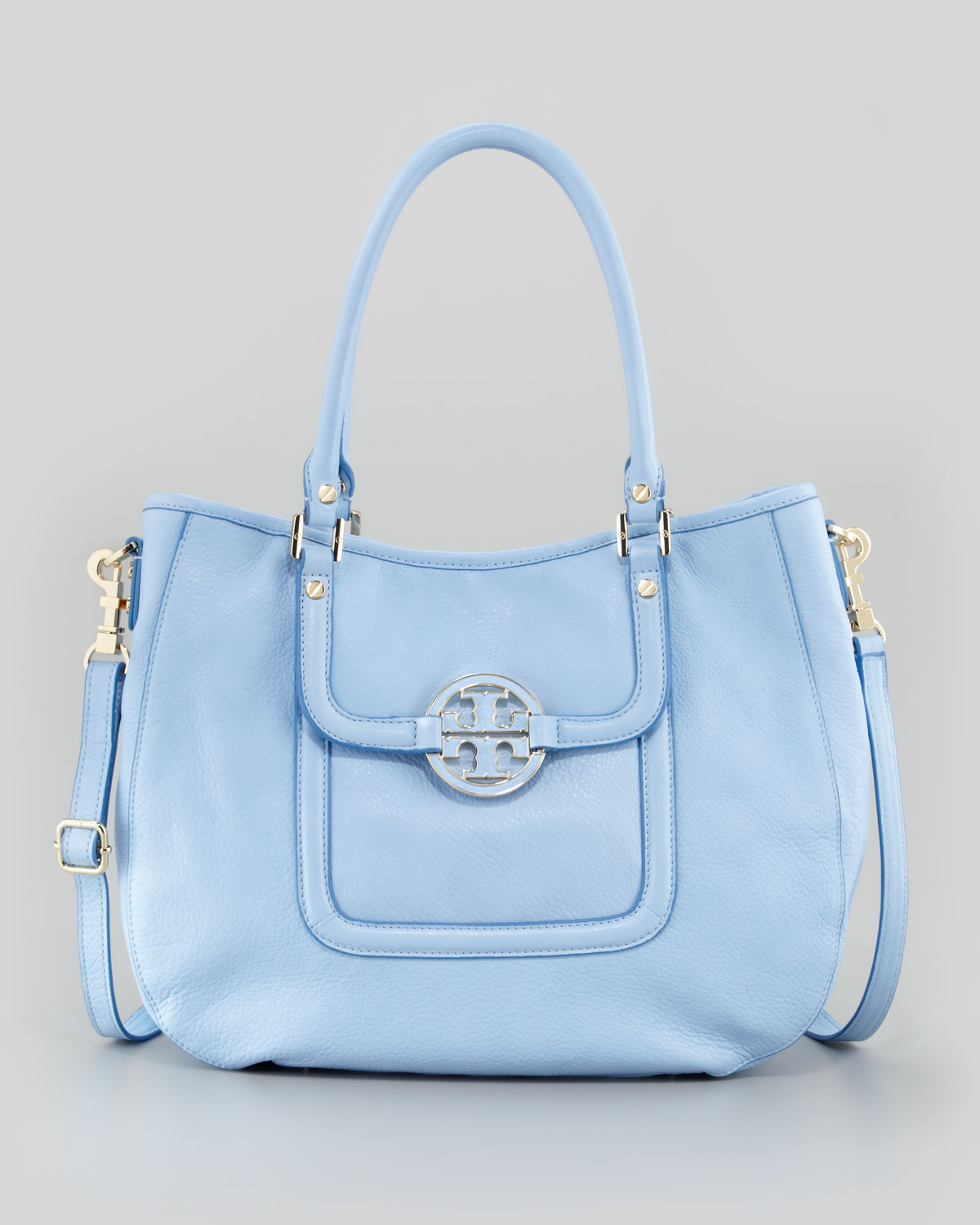 tory burch blue satchel