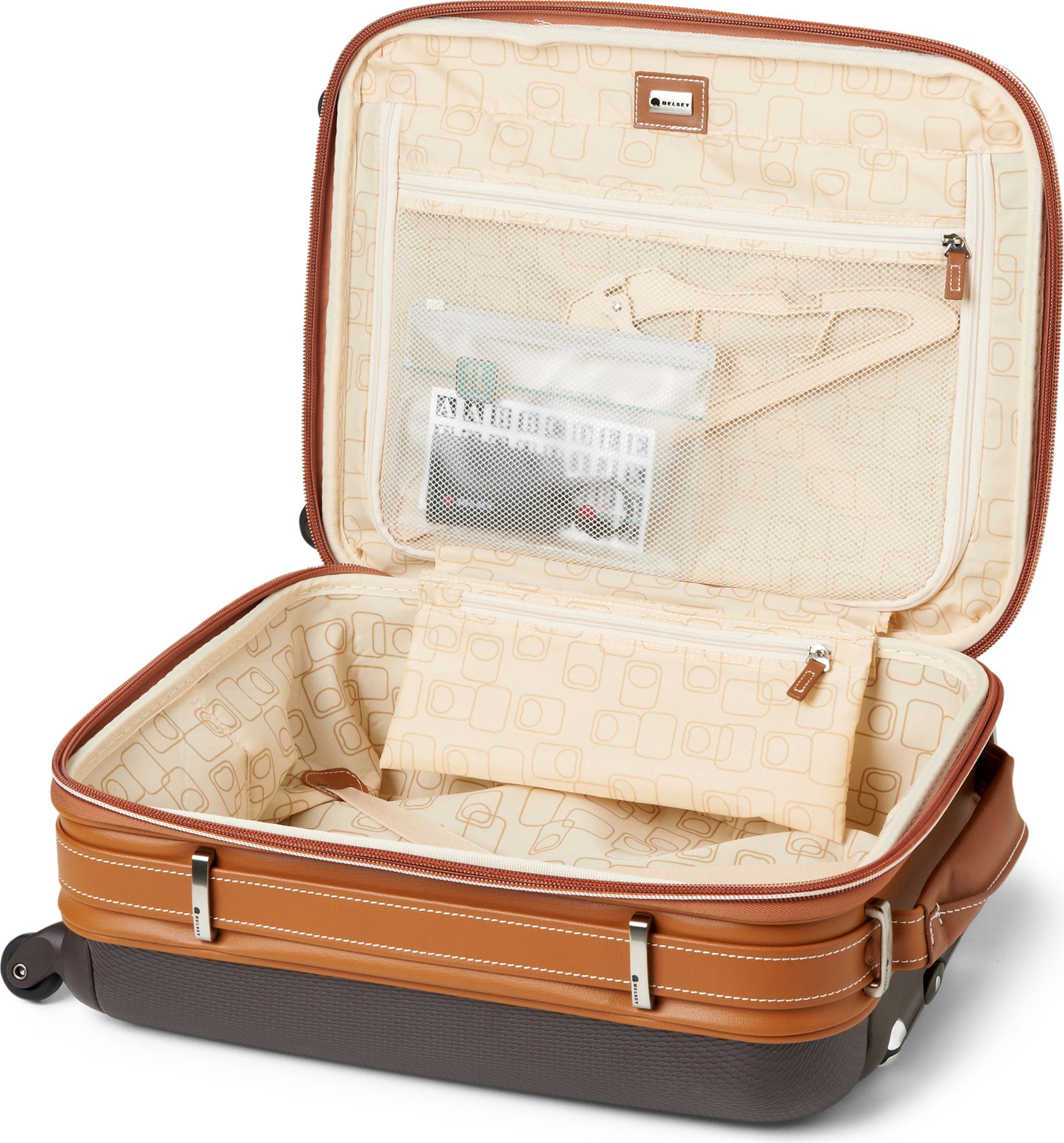 Delsey All Around Fourwheel Suitcase 55cm in Brown (chocolate) Lyst