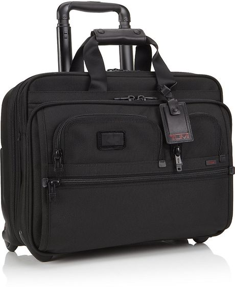 Tumi Deluxe Wheeled Laptop Case in Black | Lyst