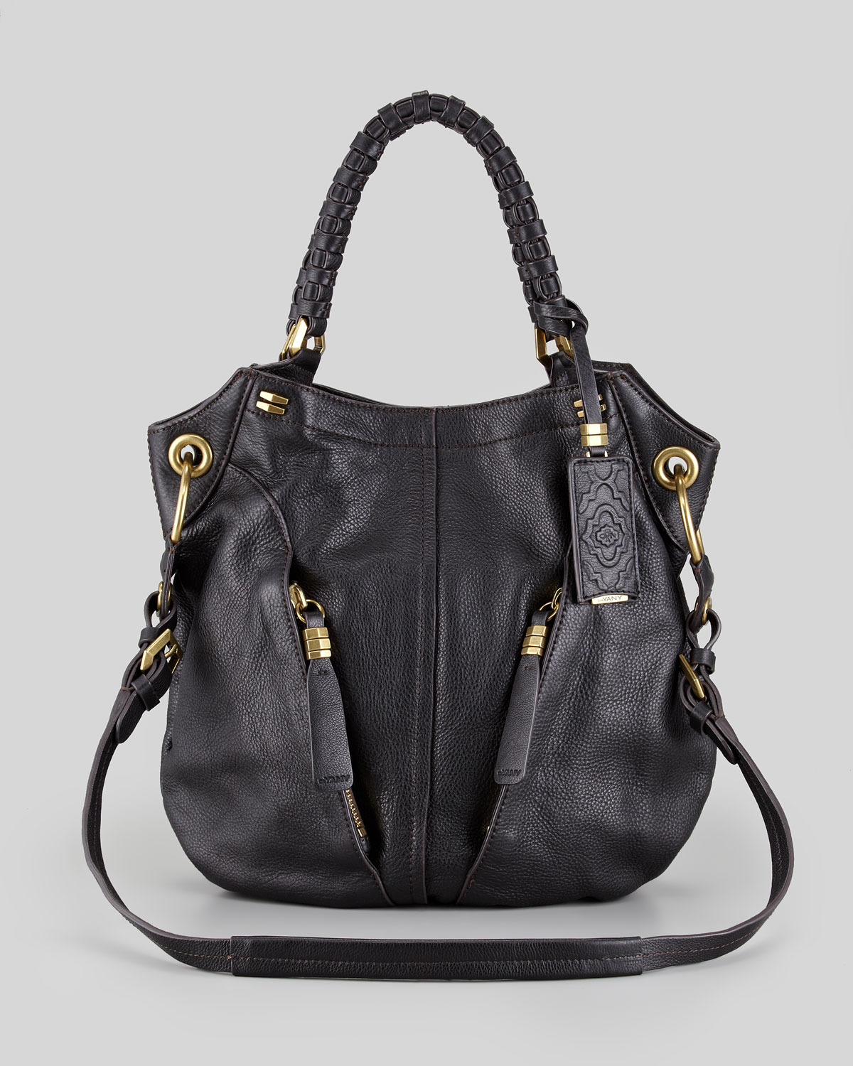 womens black leather shoulder bag