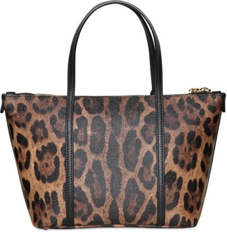 Dolce & Gabbana Miss Escape Leopard Print Tote Bag in Animal (leopard ...