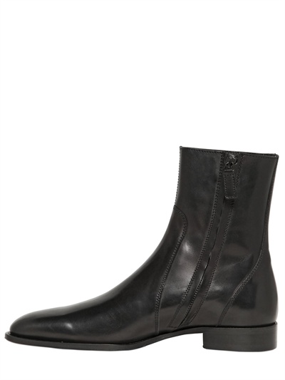 Dsquared² 30mm Leather Bond Street Boots in Black for Men | Lyst