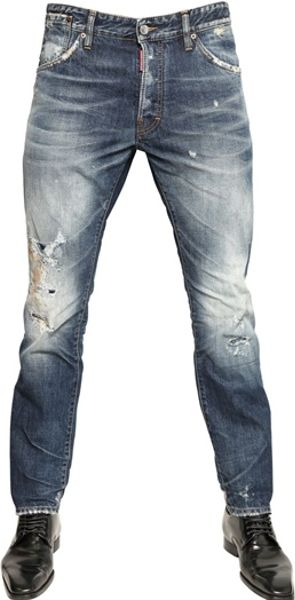 Dsquared² 16cm Thorn Wash Cool Guy Denim Jeans in Blue for Men | Lyst