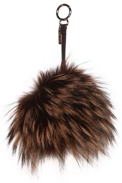 Fendi Silver Fox and Mink Fur Bag Charm in Multicolor (multi) | Lyst