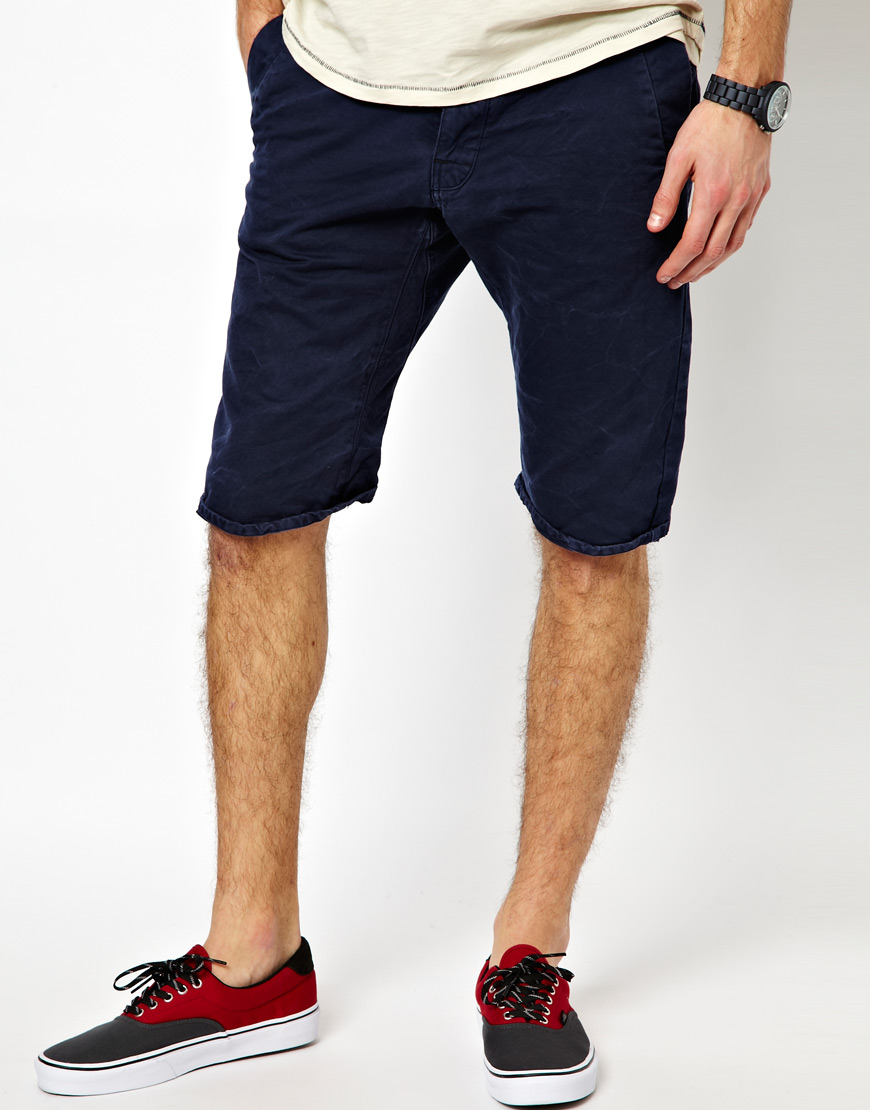 Lyst GStar Raw Shorts Bronson Chino Loose Tapered in Blue for Men