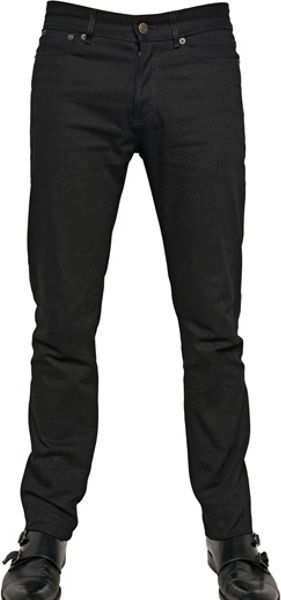 Givenchy 17cm Hdg Metal Logo Denim Jeans in Black for Men | Lyst
