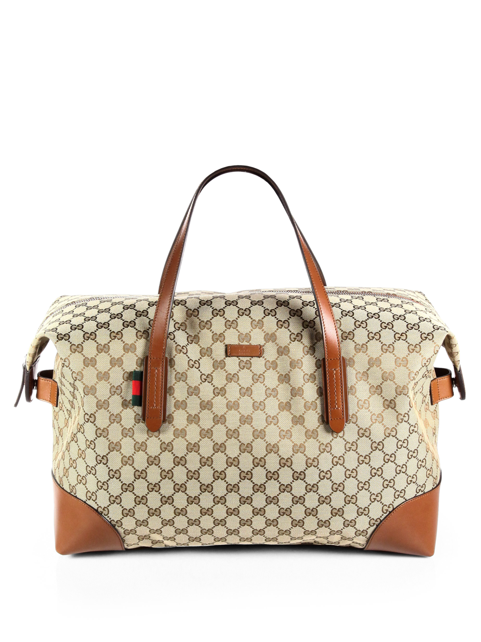 brown gucci duffle bag