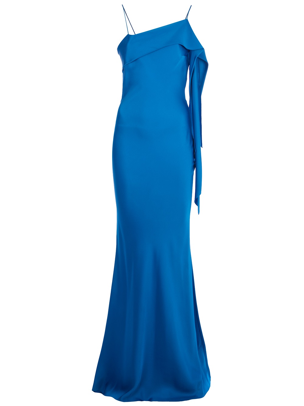 bright blue evening gown