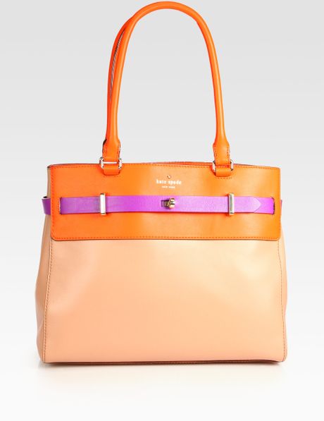 Kate Spade Jennie Bourbon Street Shoulder Bag in Orange (orange-purple ...