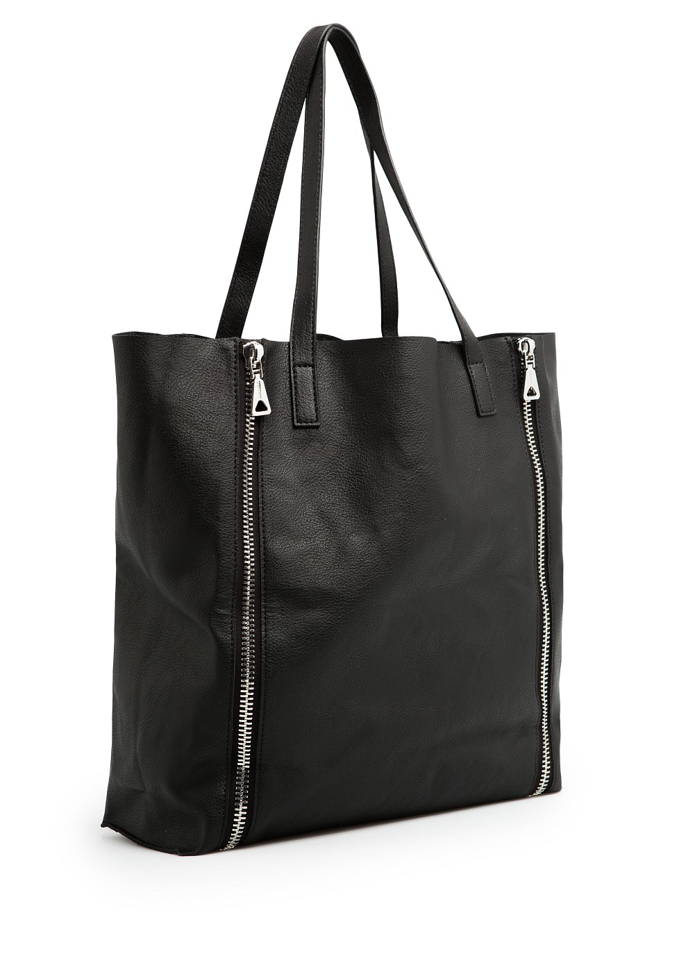 Lyst - Mango Zip Shopper Bag in Black